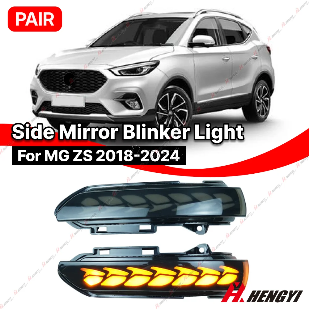 

1 Pair For MG ZS 2018-2024 Car Turn Signal LED For Volkswagen GOLF MK5 Dynamic Blinker Turn Signal Rear View Mirror Indicator