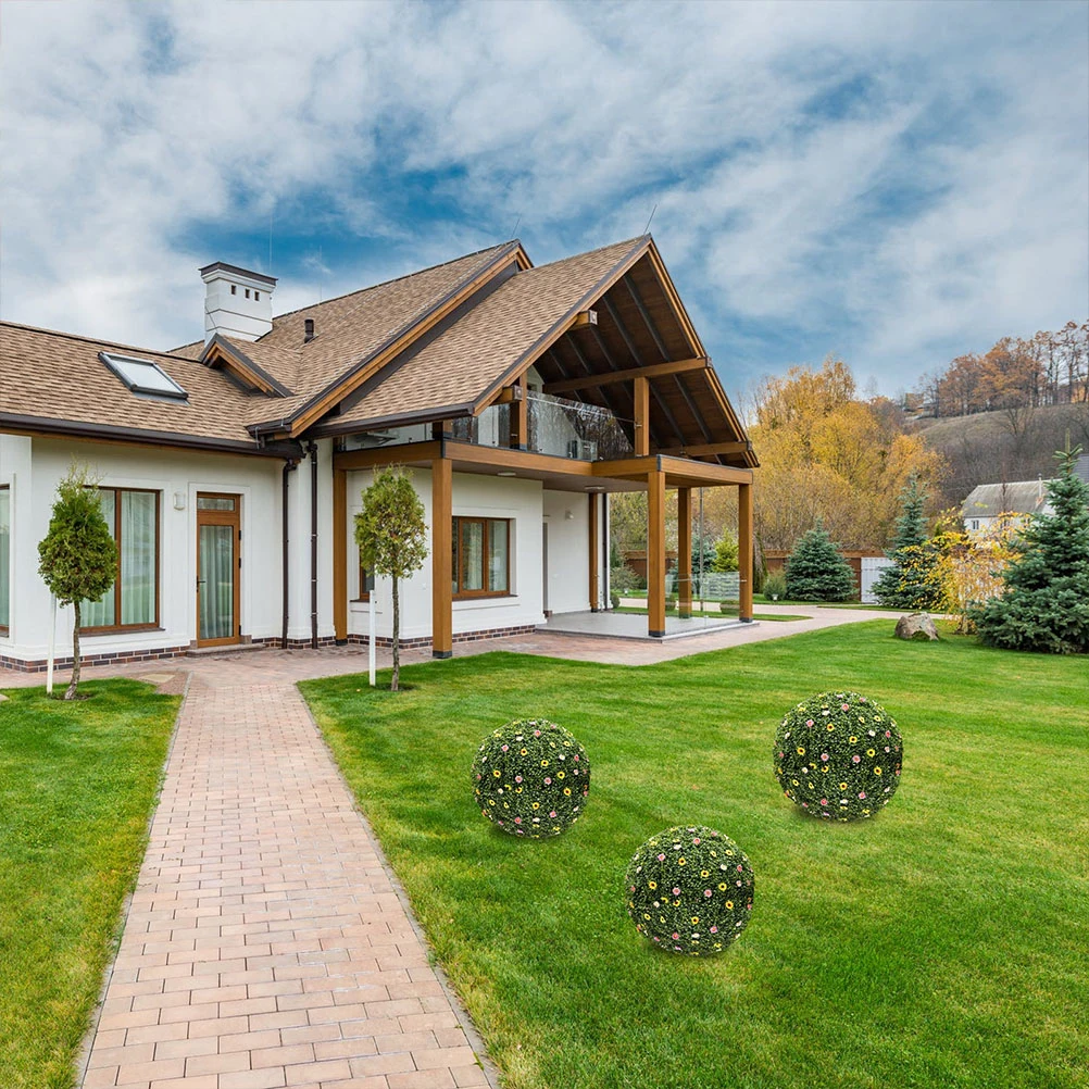 

4pcs Plastic Grass Ball Rack Flower Arrangement Cage Sturdy Decorative Garden Party Boxwood Ball Support Diy Topiary Frames