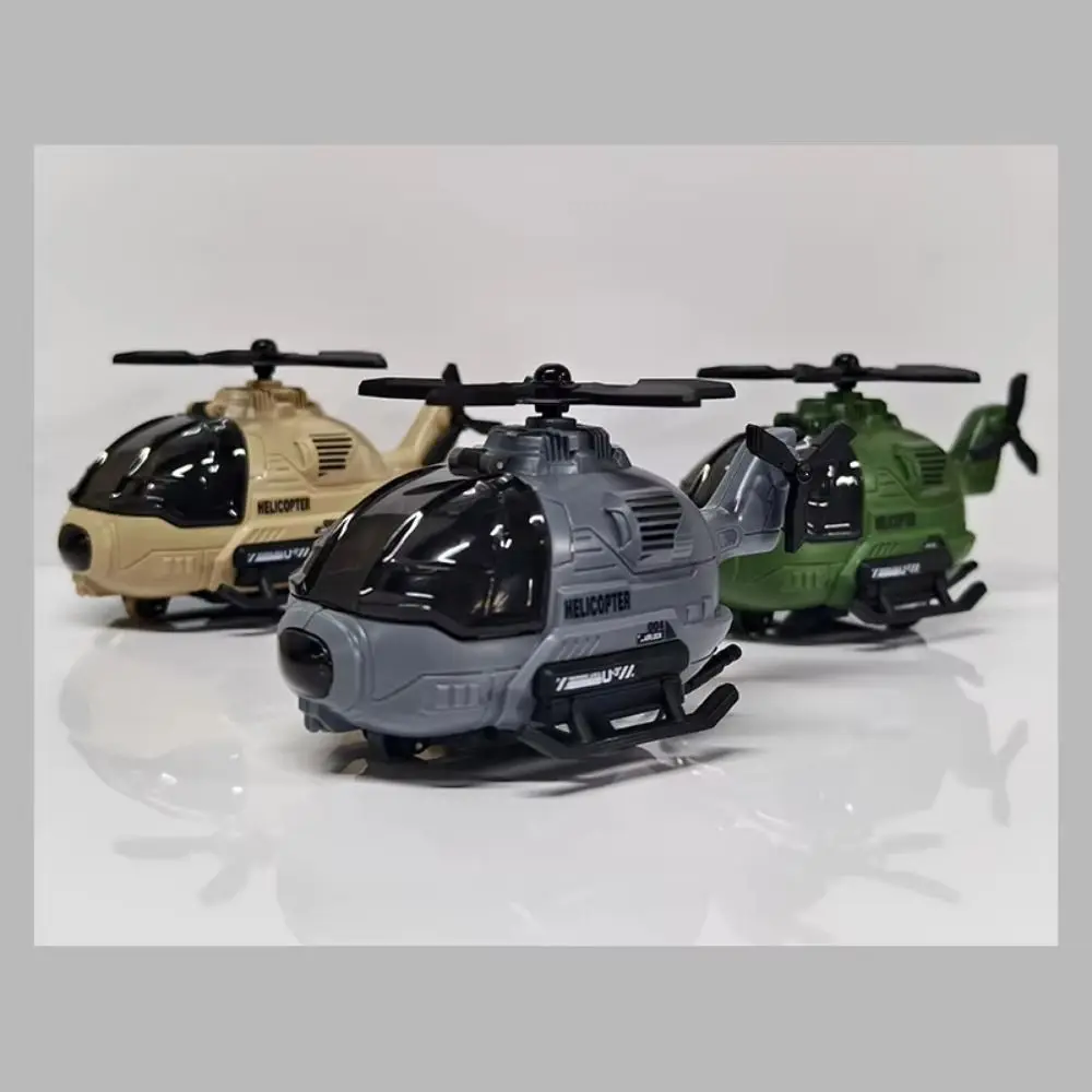 

Helicopter Model Simulation Aircraft Rotatable Propeller Open Cockpit Friction Powered Aircraft Educational Inertial