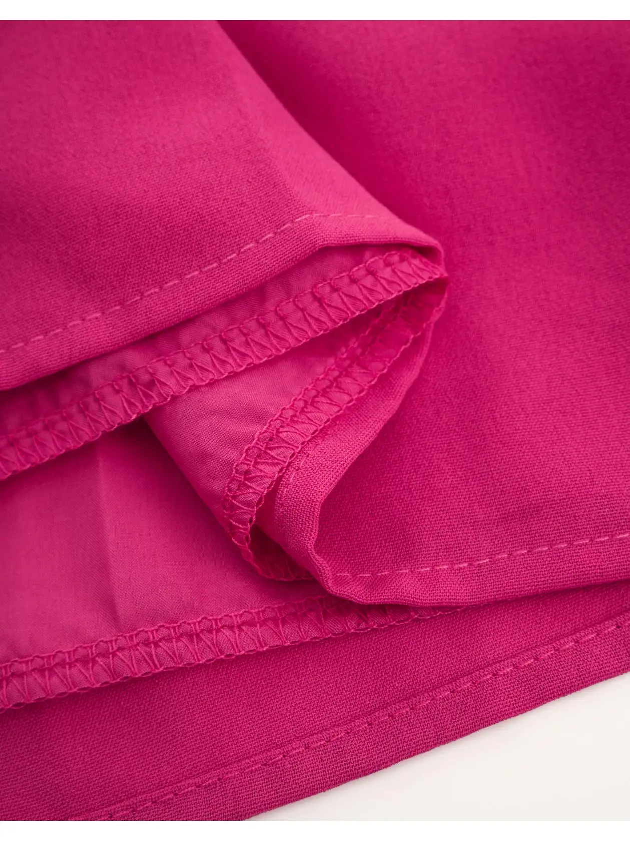 핫 핑크 스트랩 쉬폰 크롭 탑 여성 여름 새 스타일 도파민 패션 짧은 섹시한 탑 통근 스타일 솔리드 컬러