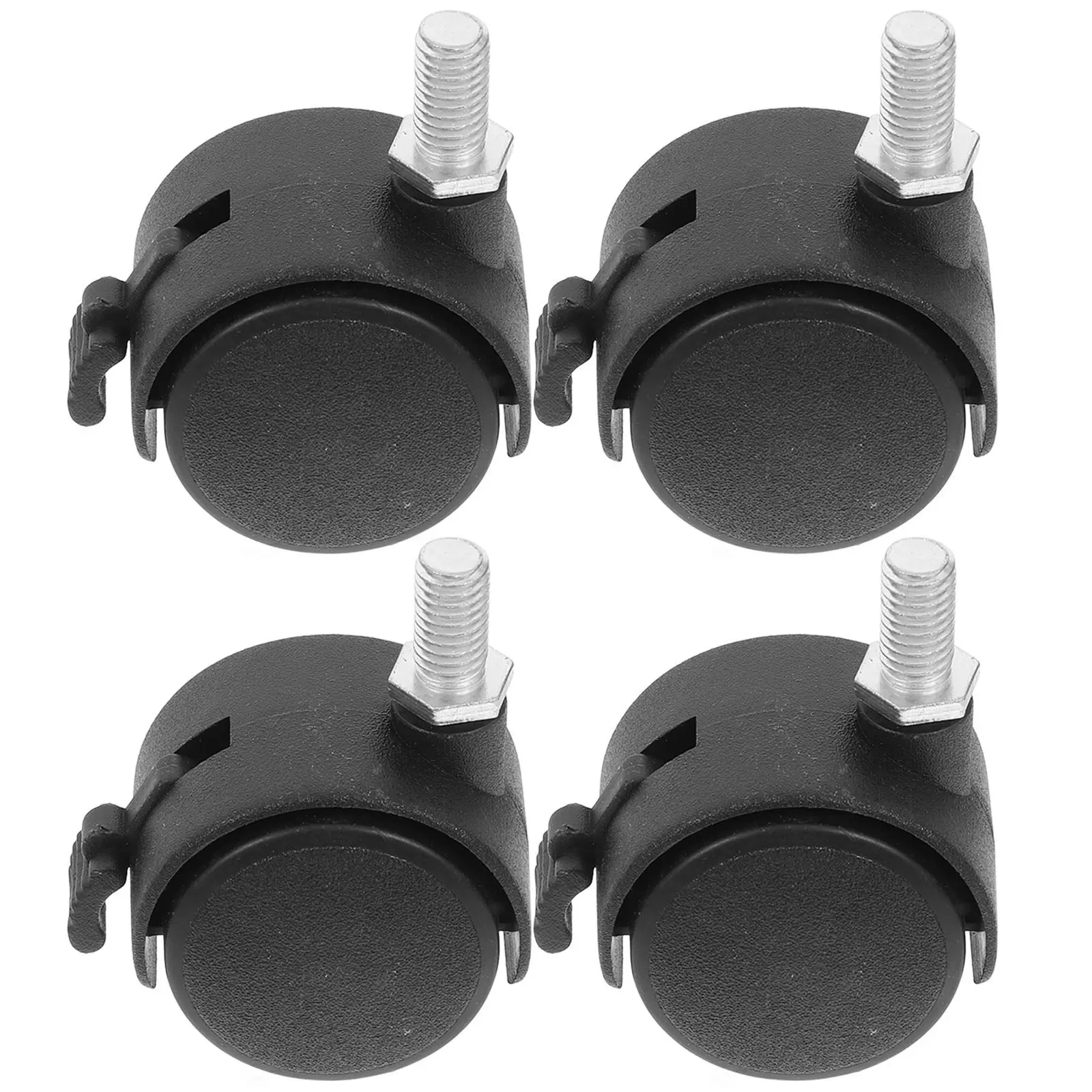 Heavy Duty Planter Wheels with Locking Brake Sturdy Nylon Caster Wheels for Flowerpot Trays Storage Racks Home Office Garden