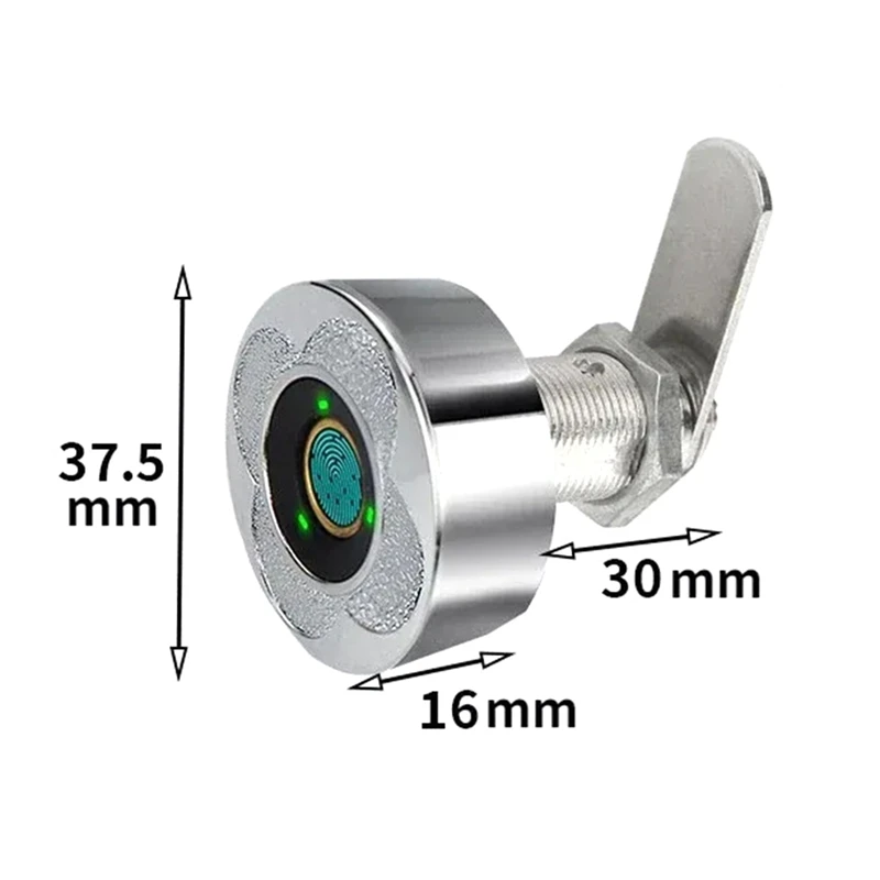 Умный замок ящика с отпечатками пальцев - электронная безопасность шкафа с двойной дверью, подходит для шкафов, обувных шкафов, почтовых ящиков-ABJU