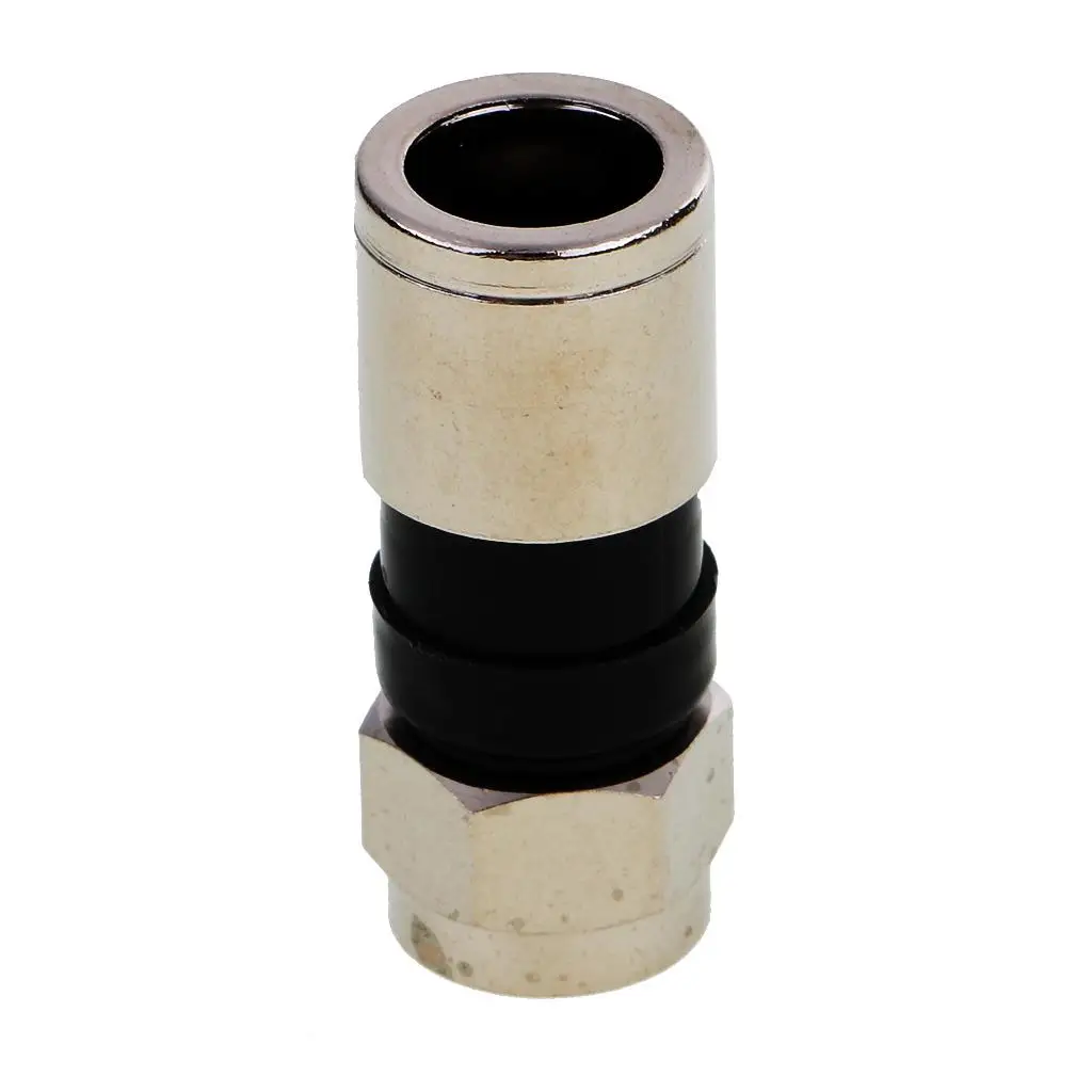 RG6 F Type Plug Compression Cable Connector Satellite Adapter Joiner for Internet VCR Cable Modem Setups