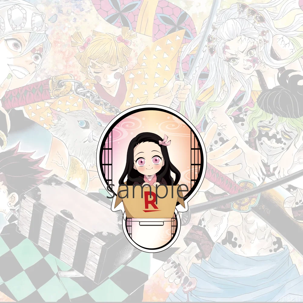 جديد أنيمي شيطان القاتل Q نسخة 10 سنتيمتر الاكريليك الشكل حامل نموذج Nezuko Tanjirou Shinobu Giyuu Muichirou سطح المكتب الديكور هدية