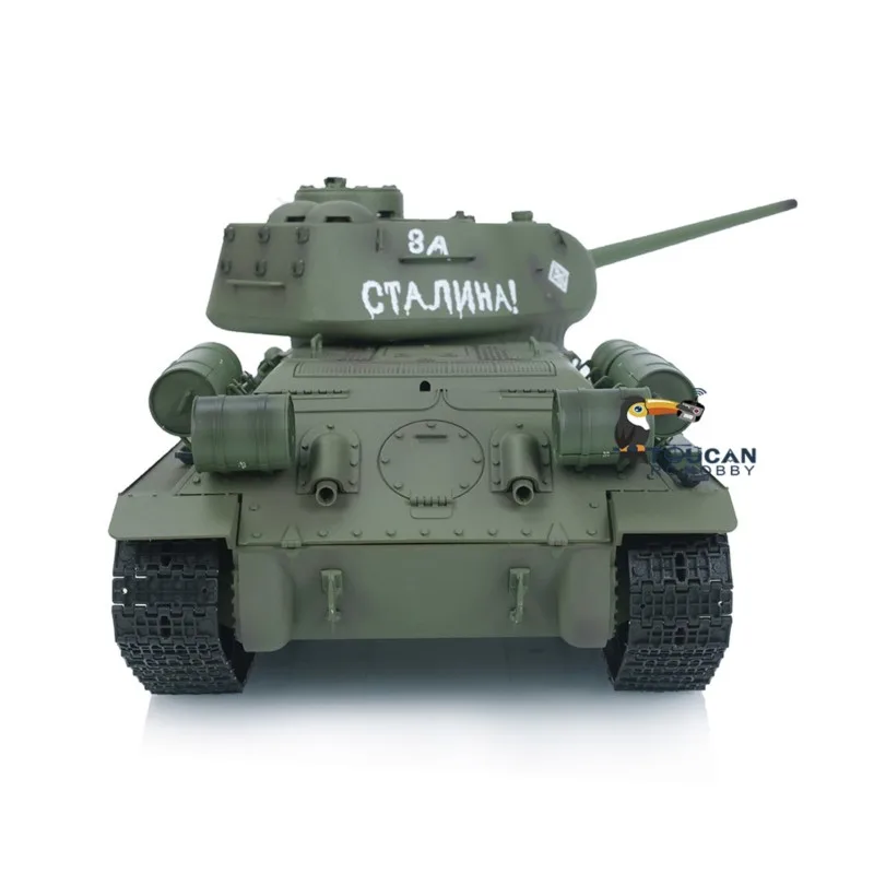 Jouet de Stock américain 1/16 Heng Long RTR 7.0 en plastique Ver soviétique T34-85 armée RC modèle de réservoir 3909 Proportion de moteur voiture de fumée Panzer TH17764