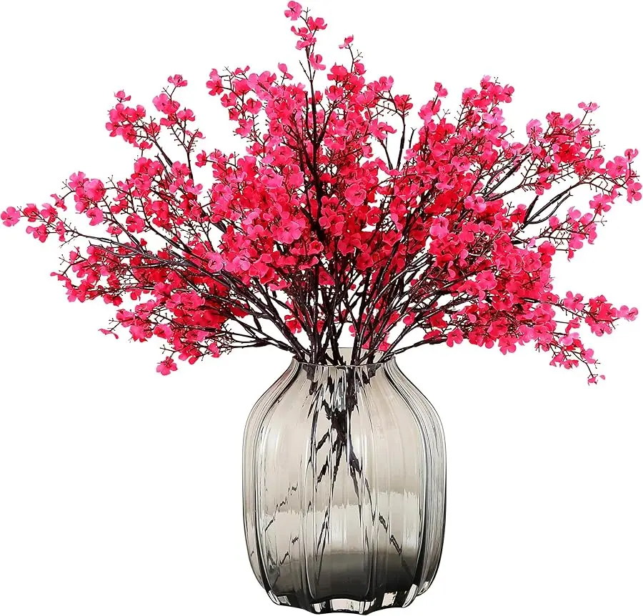 

12pcs Babys Breath Artificial Flowers Gypsophila Bouquet Bulk Fake Spring Silk Small Flowers Real Touch Faux Floral for Home Bed