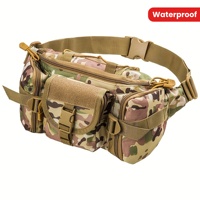 Tactical hunting waist bag - Waterproof Oxford fabric waist bag, suitable for equipment, knives, flashlights and wallets