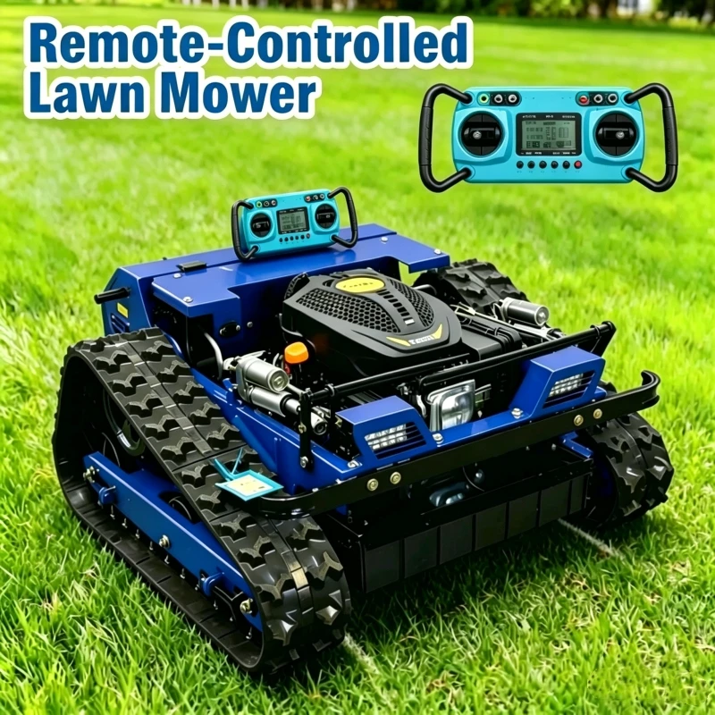 Customized Remote Controlled Lawn Mower 550mm Cutting Width Rechargeable Mower Cutter for Steep Slopes Mower