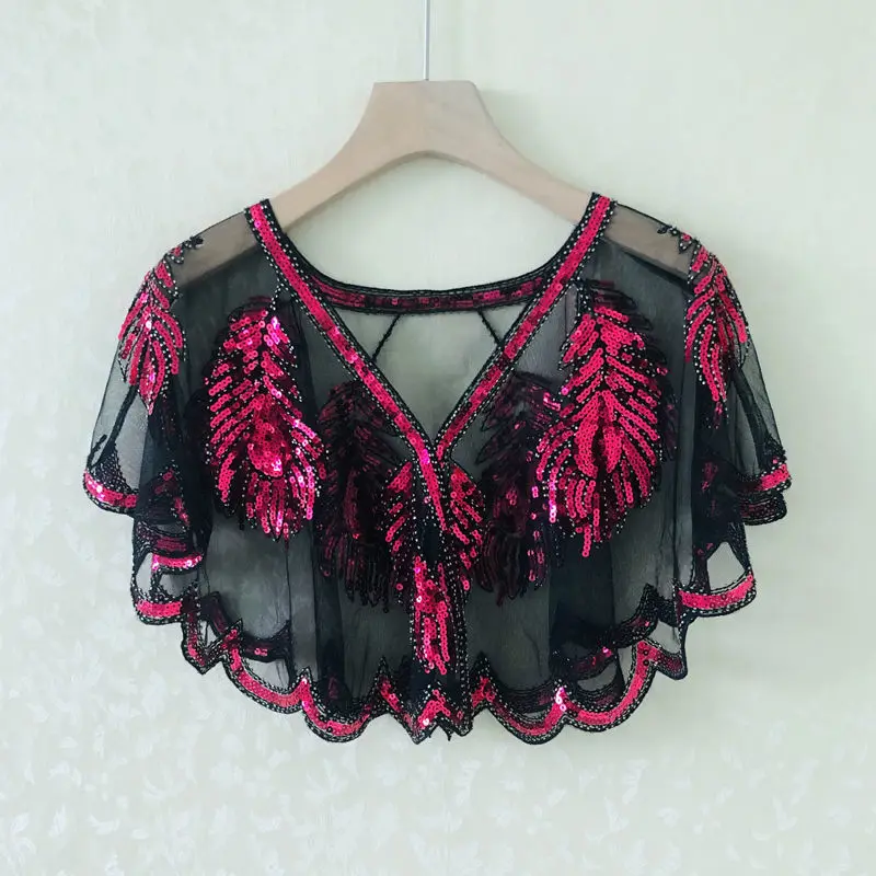 Summer New V-neck Fashion Shawl Women High Street Casual Loose Button Elegant Cardigan Embroidered Sequined All-match Y2K Tops