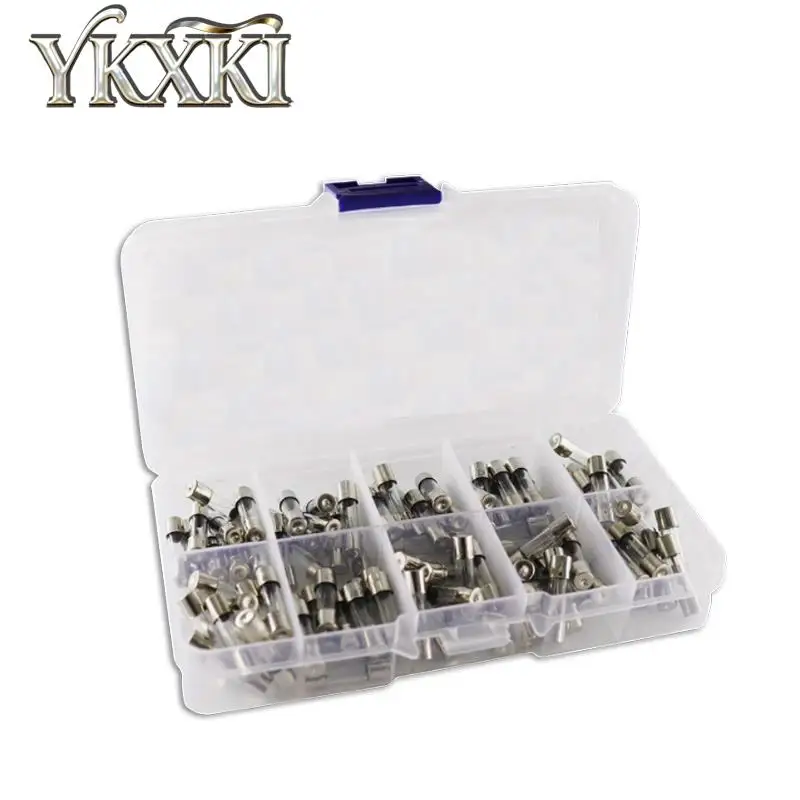 50-100Pcs 5x20mm 6x30mm Quick Blow Car Glass Tube Fuse Assorted Kits 0.2A 1A 2A 3A 5A 8A 10A 15A 20A 30A Fast blow Glass Fuses