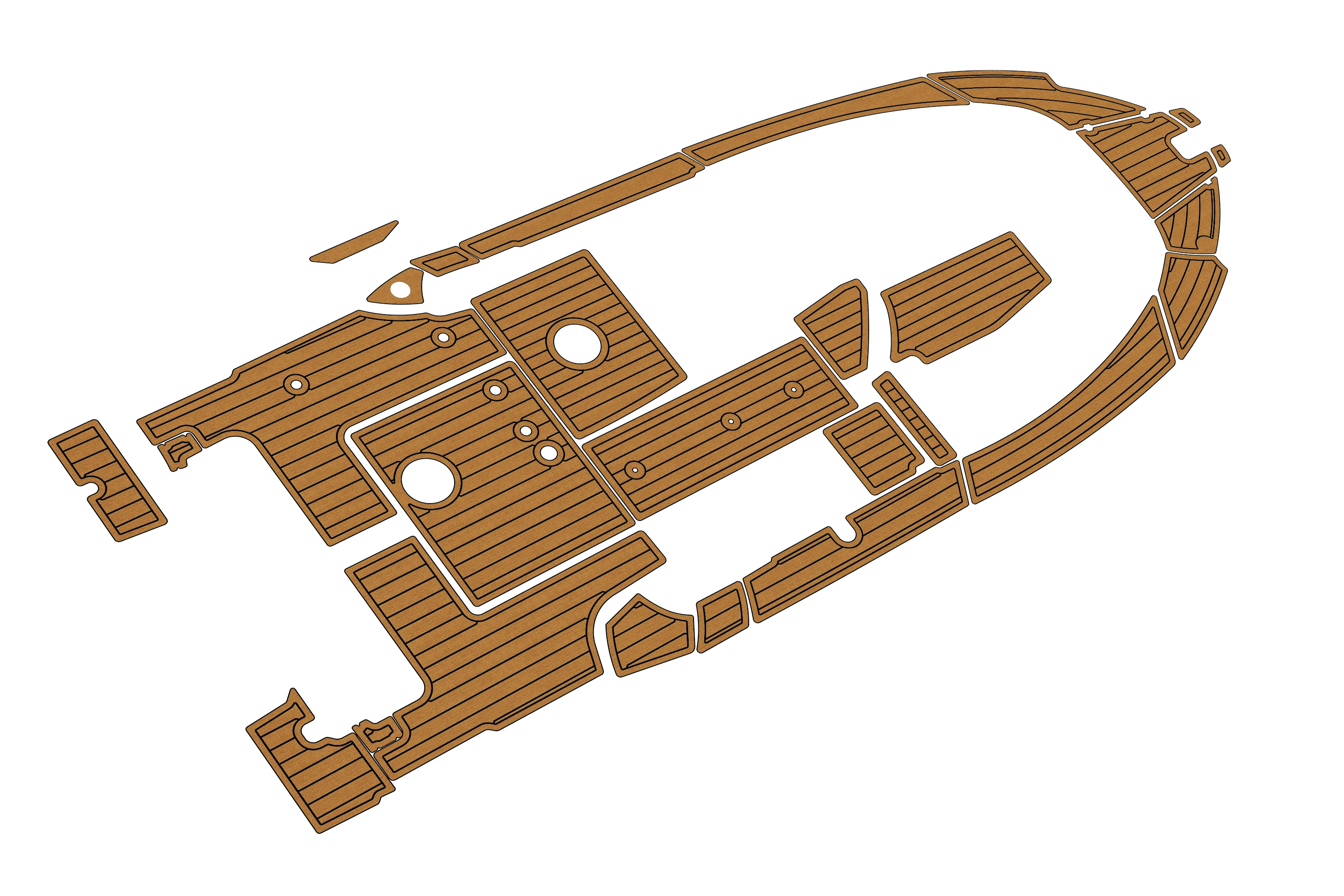 

Anti-Skid EVA Faux Teak Self-Adhesive 6mm Boat Decking Pad for 2021 Jeanneau Merry Fisher Yacht Cockpit Durable Marine Flooring