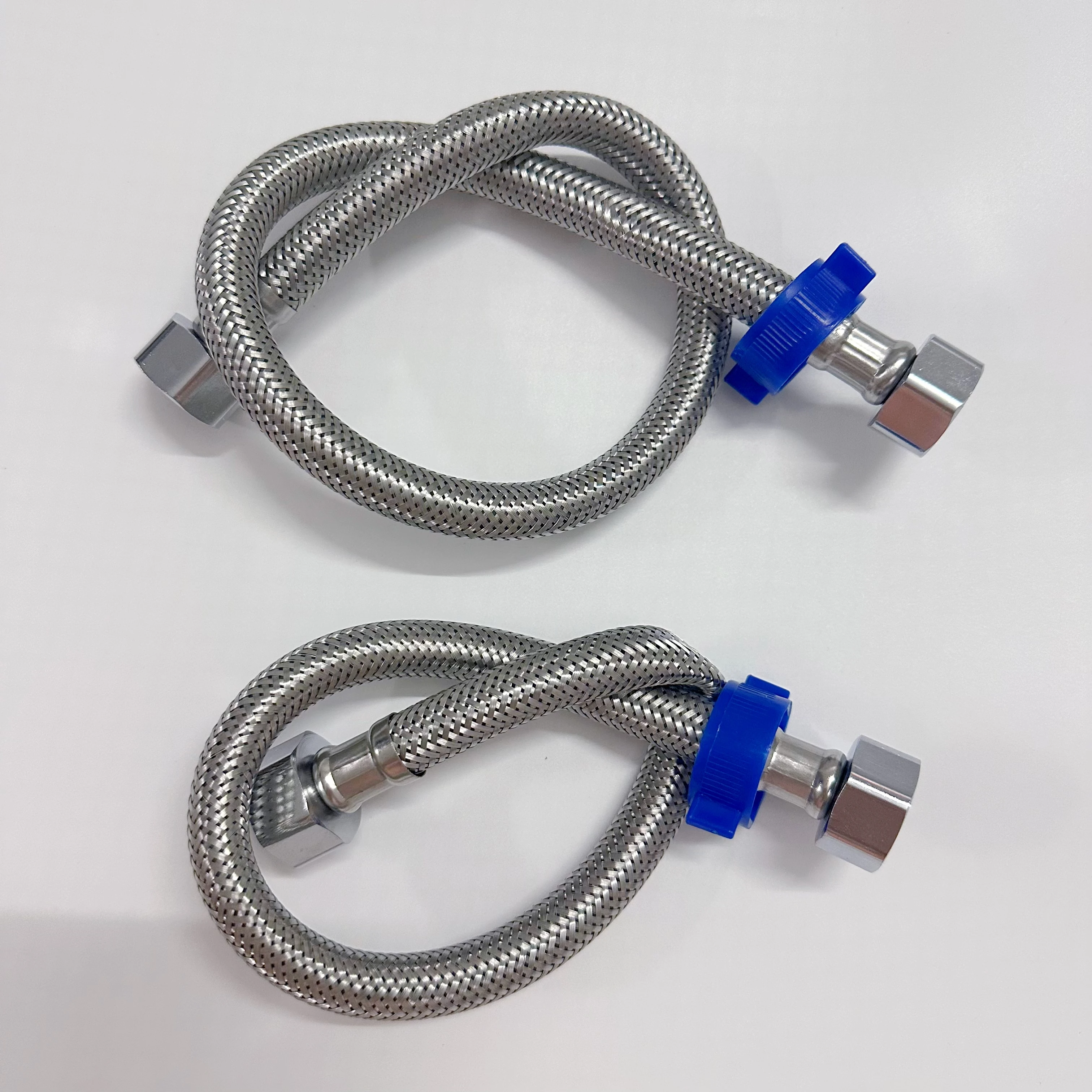 

304 Stainless Steel Wire Braided Inlet Hose Companion Water Heater Toilet High Pressure Hose Double Ended Cap