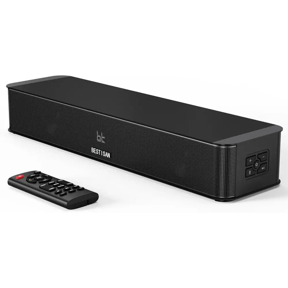 

100W 2.1 Channel Soundbar with Subwoofer, HDMI ARC/Opt/AUX/USB/Bluetooth 5.3, 3 EQ Modes, 16.5 for TV/PC/Gaming