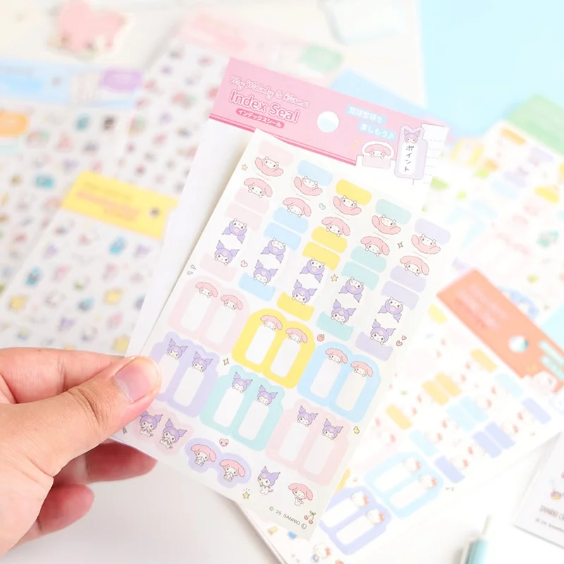 40pcs-lot-sanrio-kuromi-melody-hangyodon-stickers-cute-pochacco-scrapbooking-diy-diary-decorative-sticker-album-stick-label