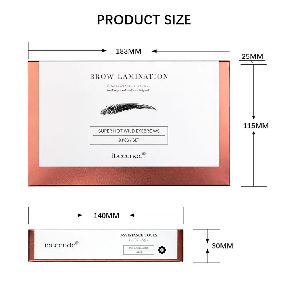 Set di permanente per sopracciglia Kit di laminazione professionale per sopracciglia con lozione di sollevamento più spessa e modellante rapida per la crescita delle sopracciglia con pennello