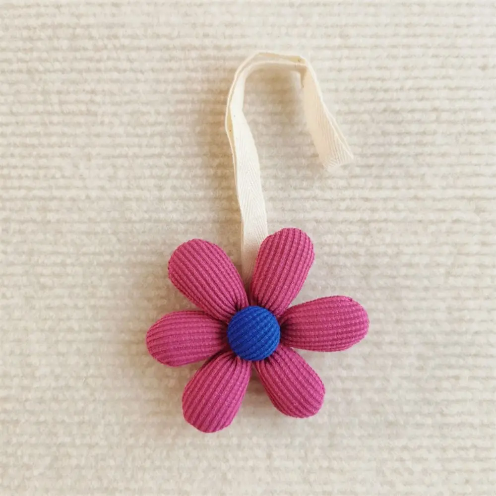 

Тканевая сумка с цветком, сумка с подвеской, аксессуары для матчей, мягкий свежий рюкзак, украшение для сумки, подвески в корейском стиле, ремешок с цветочным принтом для девочек