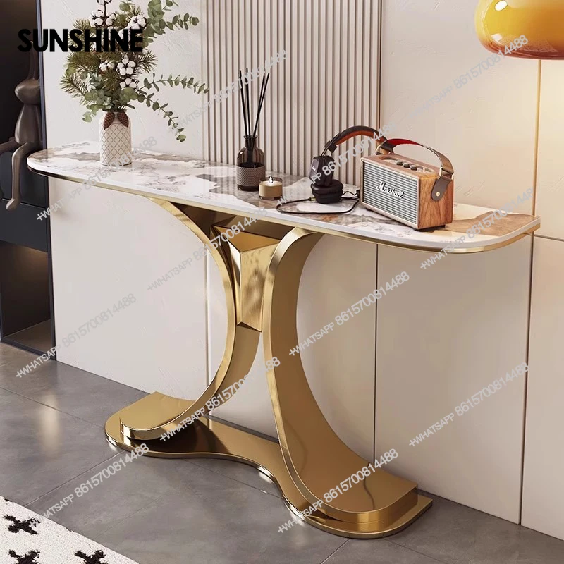 

Modern Aesthetic Console Tables Simple Console Table Vintage Minimalist Mesita Recibidor De Entrada Living Room Furniture