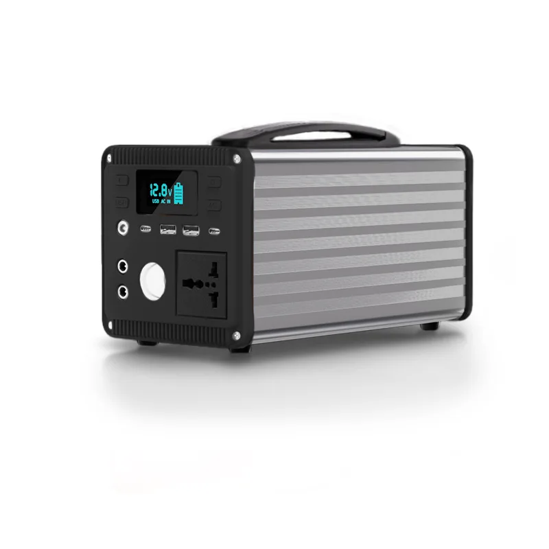 باور بانك محمول 600 وات مزود طاقة متنقل بقدرة 560 وات في الساعة مع ألواح شمسية مع قابس تيار متردد وبنك طاقة متنقل للتخييم والصيد في حالات الطوارئ