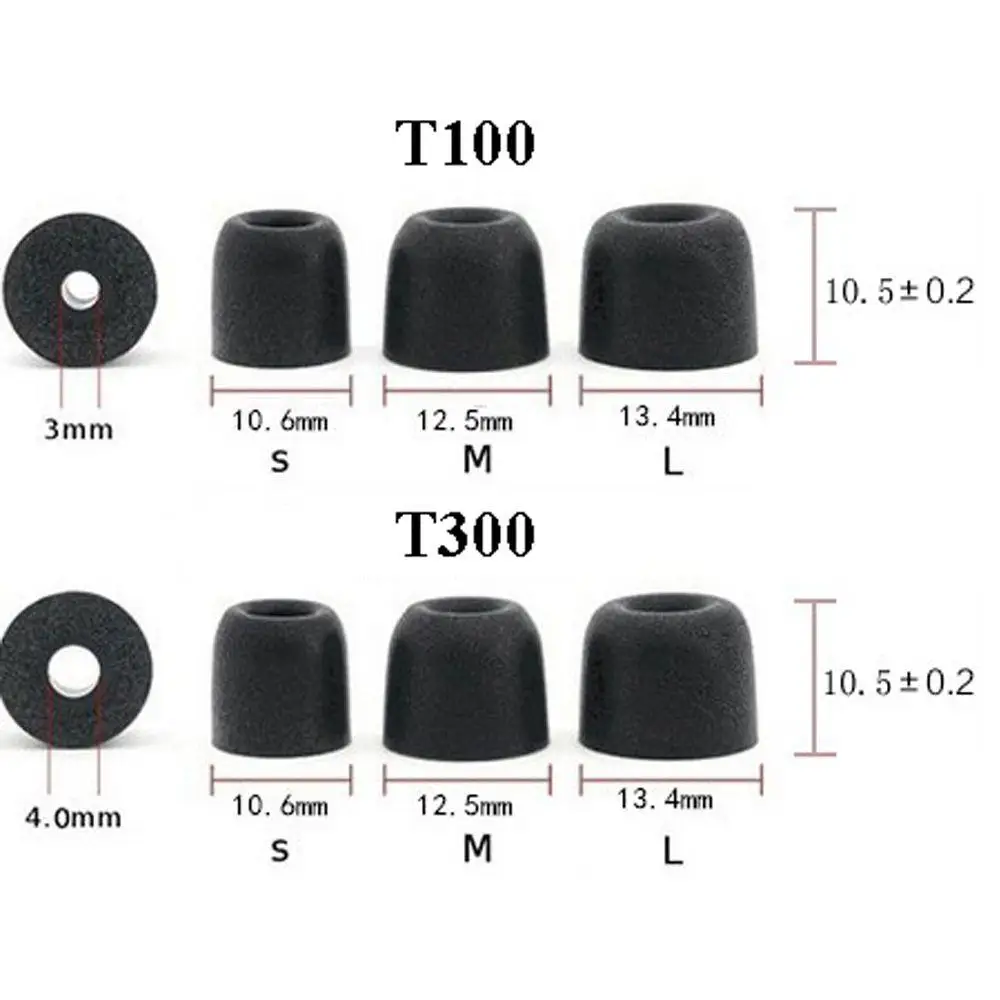 ใหม่ C ชุด Soft Memory Foam เปลี่ยน Eartips หูฟัง T100 T200 T300 T400 สําหรับหูฟังชนิดใส่ในหู