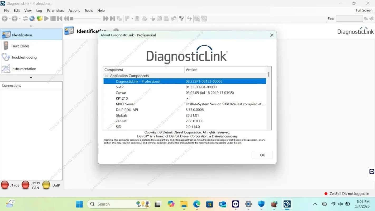 2026 hot sell  DDDL 8.23 FOR Detroit Diesel Diagnostic Software for GHG14 GHG17 GHG21 CPC4 CPC5 Engines Enhanced ECM