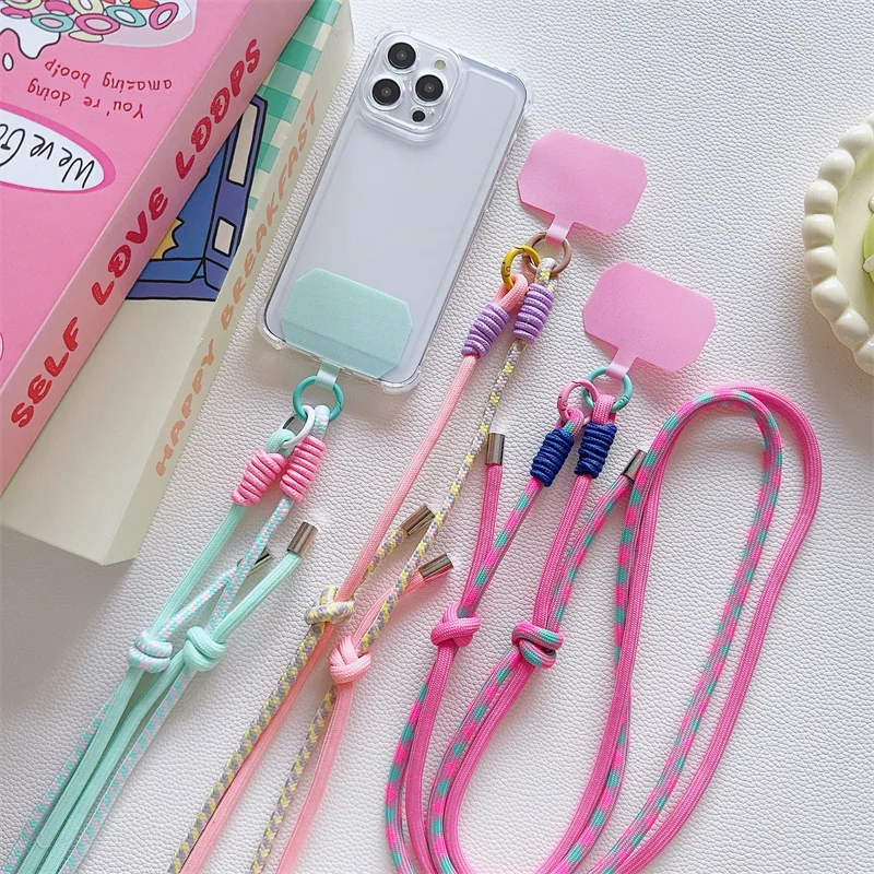 

1 шт., подвесная веревка для мобильного телефона, длинная подвесная цепочка через плечо, регулируемая спина, подвесная подвеска на шею для мужчин и женщин, подвесная цепочка для путешествий на открытом воздухе