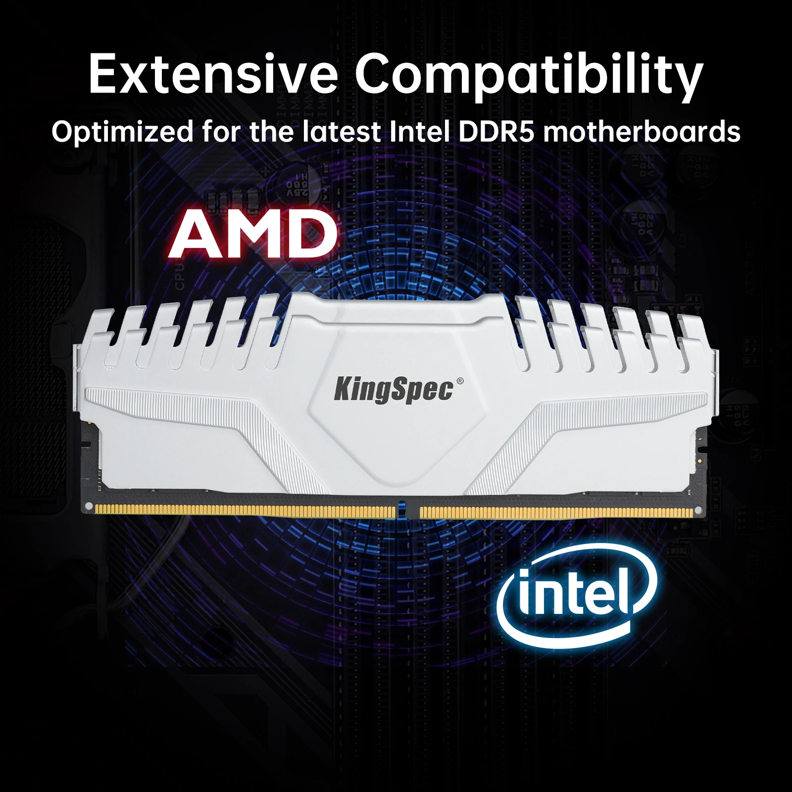 KingSpec DDR5 ذاكرة الوصول العشوائي 32GB 16GBX2 6000MHZ 6400MHz DDR 5 UDIMM XMP 3.0 وحدة الذاكرة الداخلية للكمبيوتر المكتبي #4