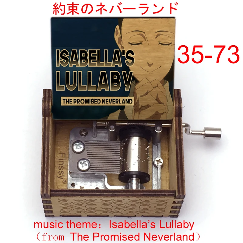 Isabella's Lullaby music them from anime The Promised Neverland  Music Box fans christmas new year gift home office Decoration