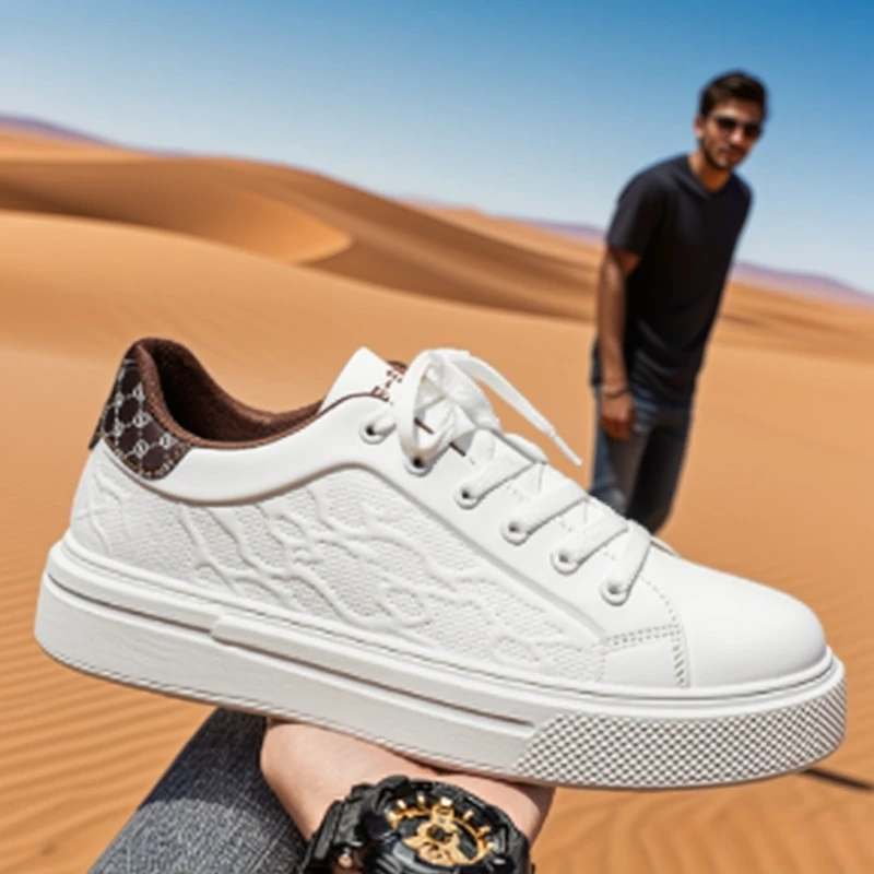 

Men's Summer Casual White Shoes Small Breathable Rubber Sports Shoes Trendy Shoe Loafers For Men Fashionable Breathable Slippers