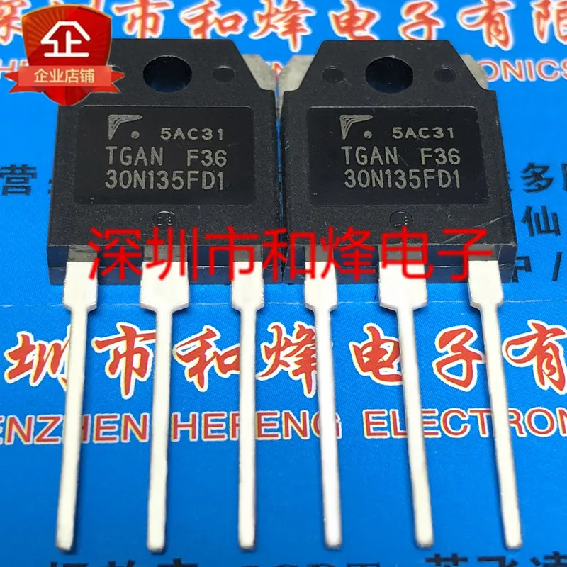 5PCS-10PCS TGAN30N135FD1 TO-3P 1350V 30A Really Stock Best Quality In Stock Fast Shipping