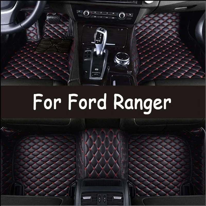 

Кожаные автомобильные коврики для Ford Ranger 2020 2019 2018 2017 2016 2015 2014 2013 2012 Ковры Коврики Накладки Детали интерьера Аксессуары