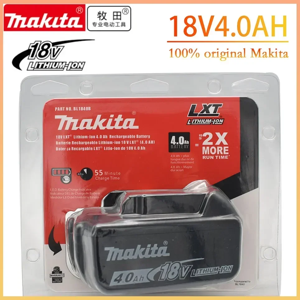 Makita Original 18V Makita 4000mAh Lithium ion Rechargeable Battery 18v drill Replacement Batteries BL1850 BL1860 BL1830 BL1860B