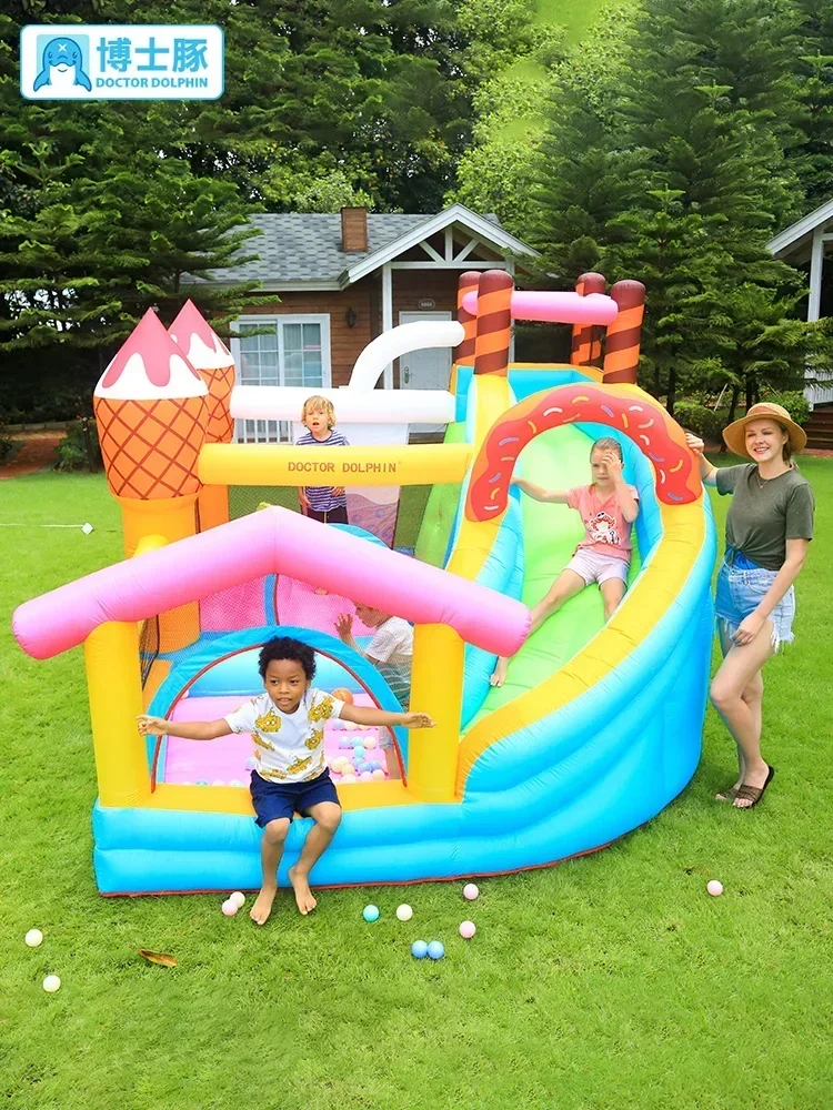 Children's Inflatable Castle Home Indoor and Outdoor Small Trampoline