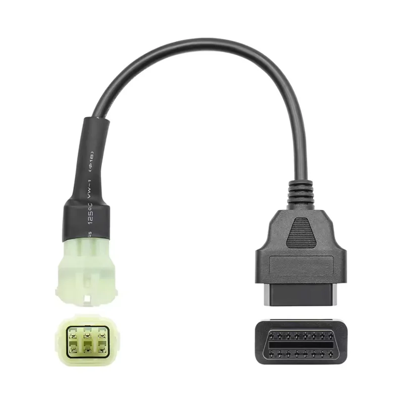 For KTM 6pin OBD2 Connector Motorcycle Motobike Adapter Extension Cable OBD Auto Tools