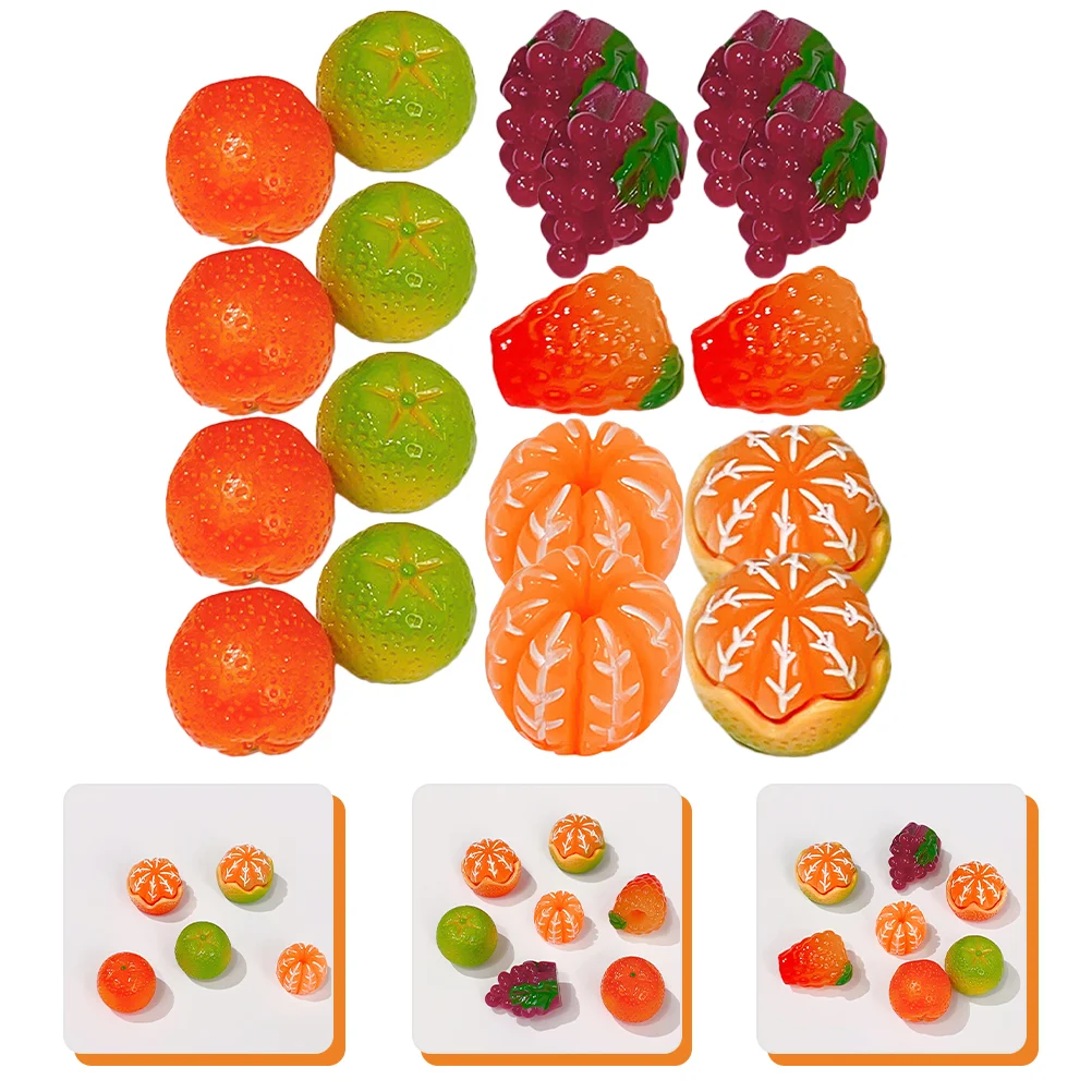 50 Pcs Mobile Phone Case Patch DIY Crafts Accessories Nail Decorations for Fruit Ornaments Resin Making Decorate