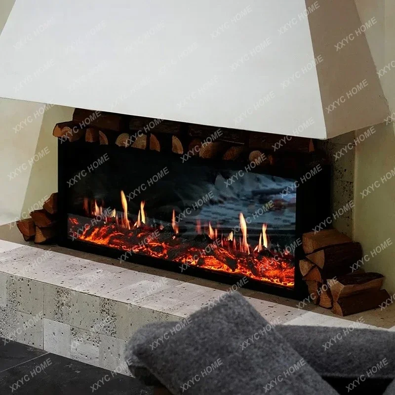 

Электронный камин-имитация с эффектом пламени NNCustom, декоративный каминный шкаф, электронный голографический обогреватель с имитацией огня