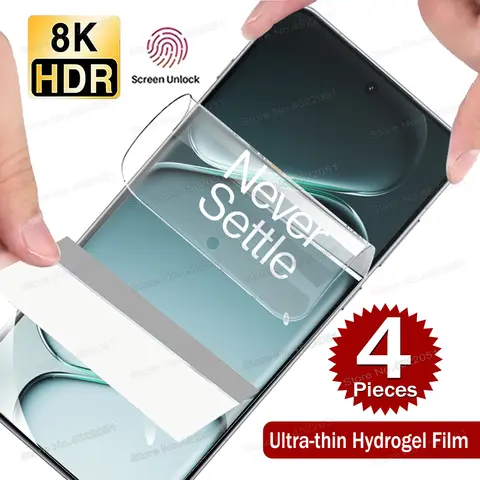 4PCS Slim Screen Protector For OnePlus ACE 6 6T 5 Ultra 3 2 Pro 2V 3V One Plus 1+ACE6 6T Soft Full Clear Hydrogel Film Non Glass