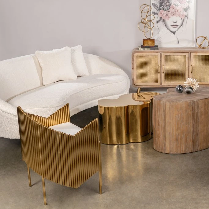 fA-Other Metal Furniture Modern Exclusive Sparkly Dining Chairs Gold Finished Stainless Steel Living Room Chairs for Home Hotel·