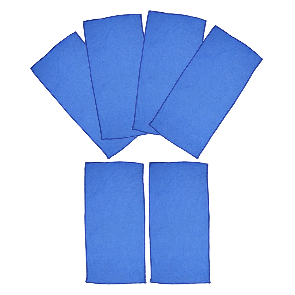 

6 Pcs Car Wash Towel Towels Drying Glass Polishing Cloths Microfiber for Cars Window Cleaning Polyester Nylon