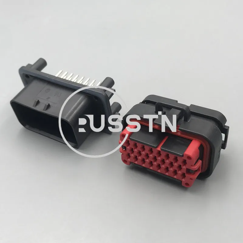

1 Set 23 Pin Tyco Automotive Waterproof Connector AMP Sealed Socket AC Assembly With Crimp Terminals 770680-1