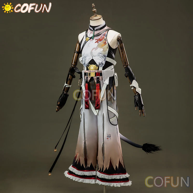 COFUN Ling Yang Cosplay Costume Wuthering Waves LingyangLion Dance Youth Game Suit Unifrom Role Play Halloween Party Outfit Men