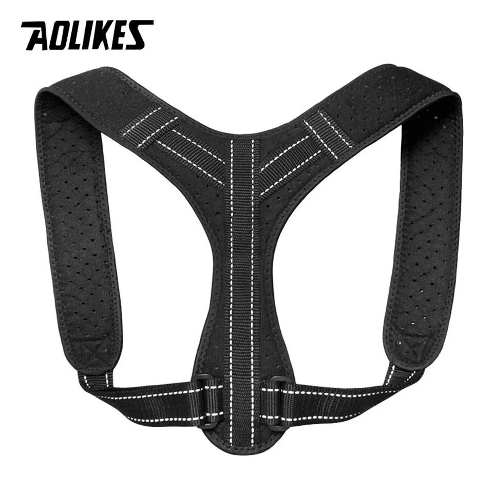 AOLIKES Posture Corrector for Men and Women - Upper Back Brace Straightener with Adjustable Breathable Clavicle Support