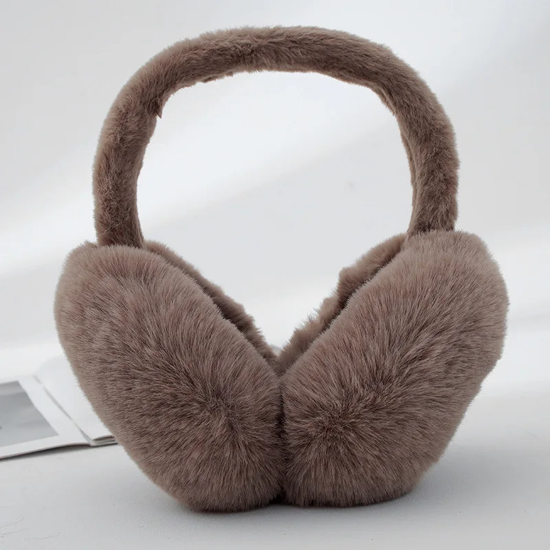 New Earmuffs Women\'s Winter Cute Foldable Simple Ear Cover Ear Protection Korean Version Warmth Plush Warm Anti-freeze Eartips