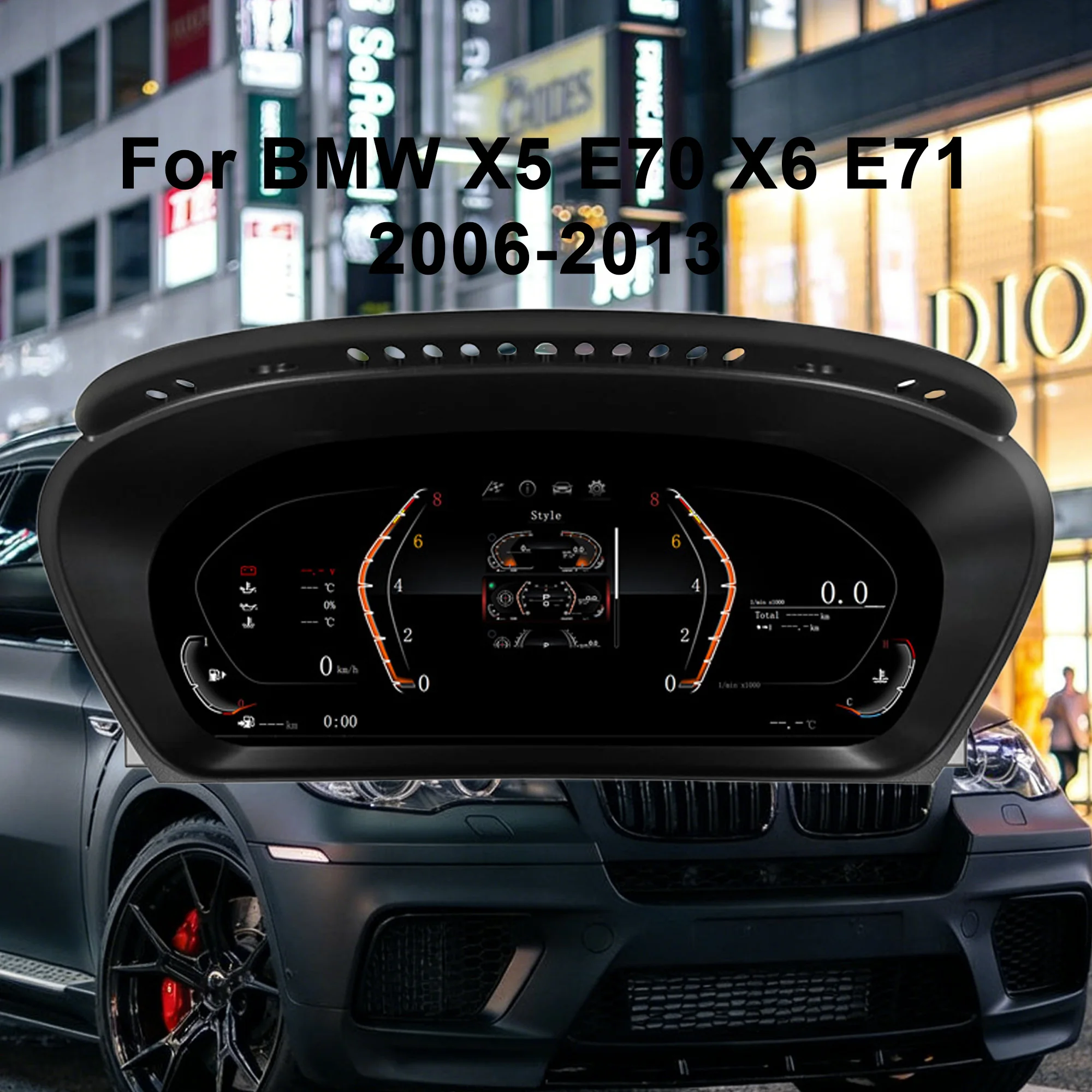 

Цифровой набор инструментов для BMW X5 E70 X6 E71 2006-2013, спидометр, приборная панель, приборная панель, оригинальная обновленная деталь для экрана HD 12,3 дюйма