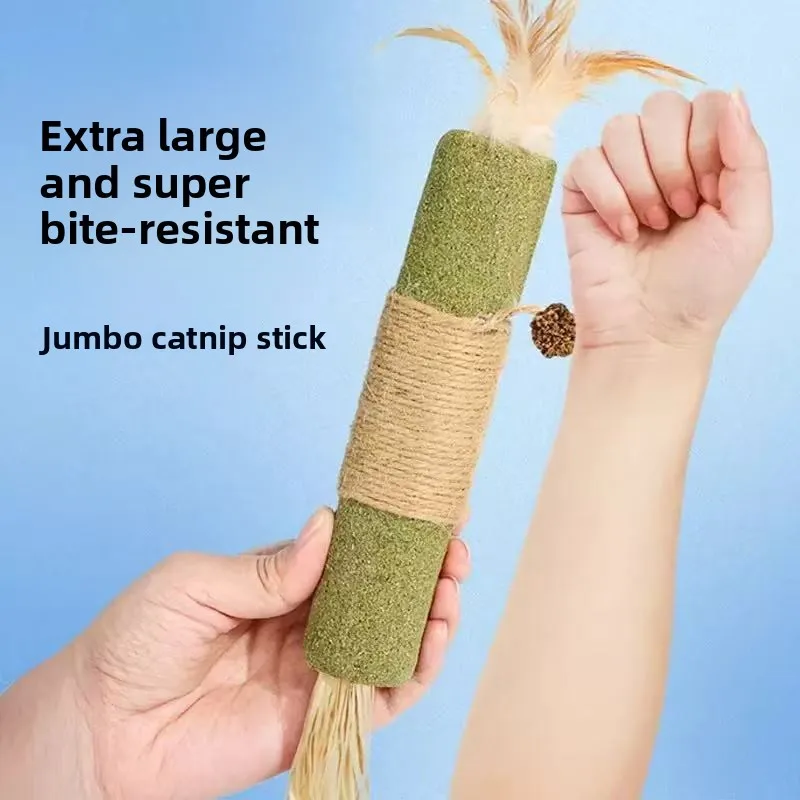 Raffia Silvervine Toy Large Catnip Stick Molar Chewing Pet Supplies