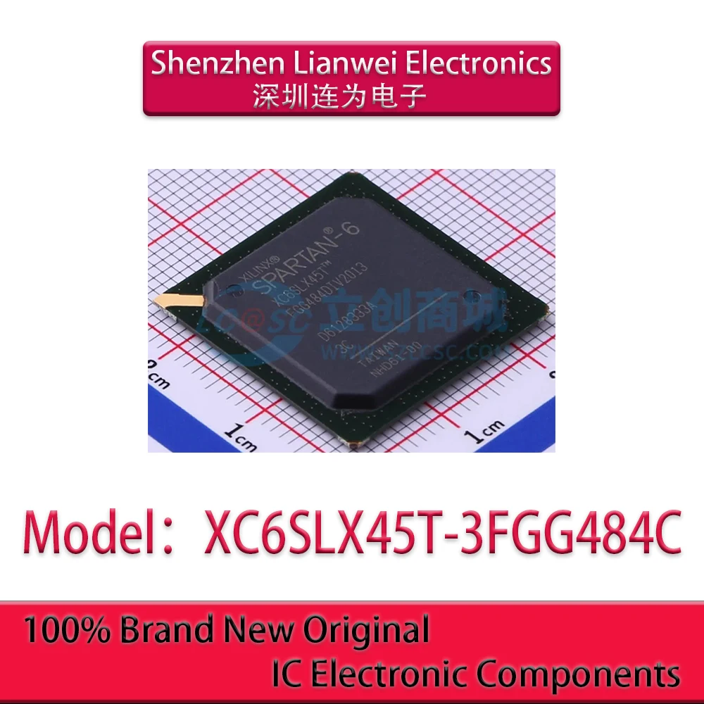 

100% New XC6SLX45T-3FGG484C XC6SLX45T IC Chipset FBGA-484