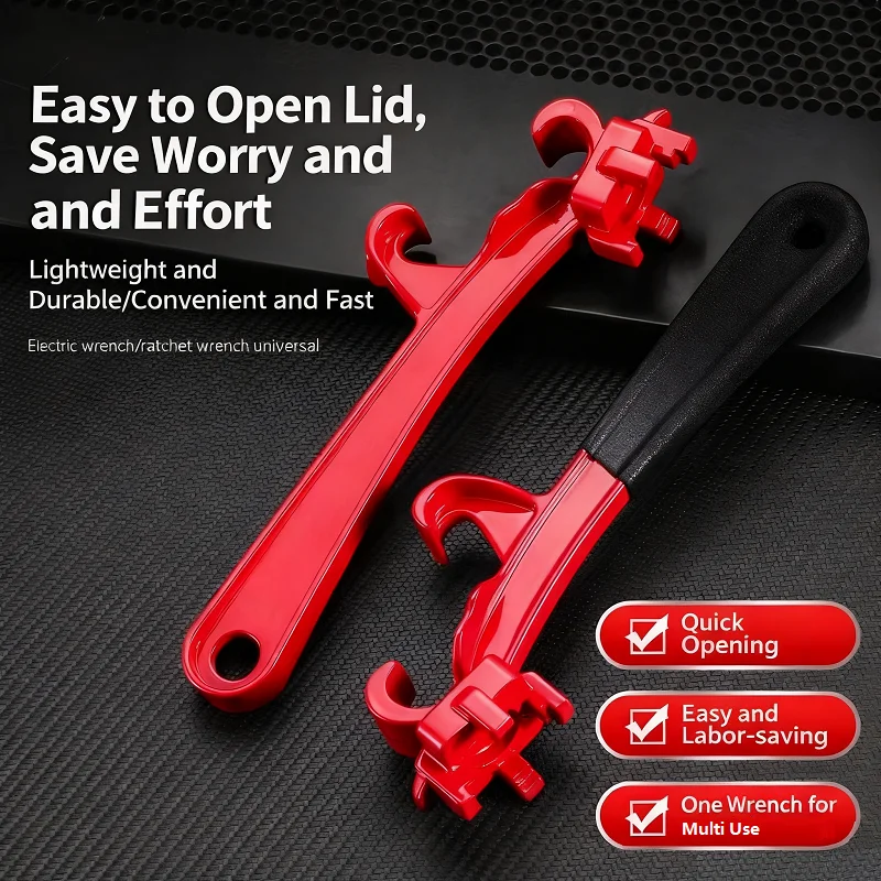 Multi-function Paint Bucket Opener Wrench, Industrial Labor-Saving Metal Waterproof Plastic Bucket Opener