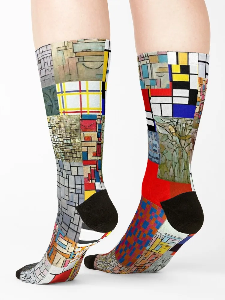 مجموعة هدايا جوارب Piet Mondrian الكثير من الجوارب النسائية الأنيقة للرجال