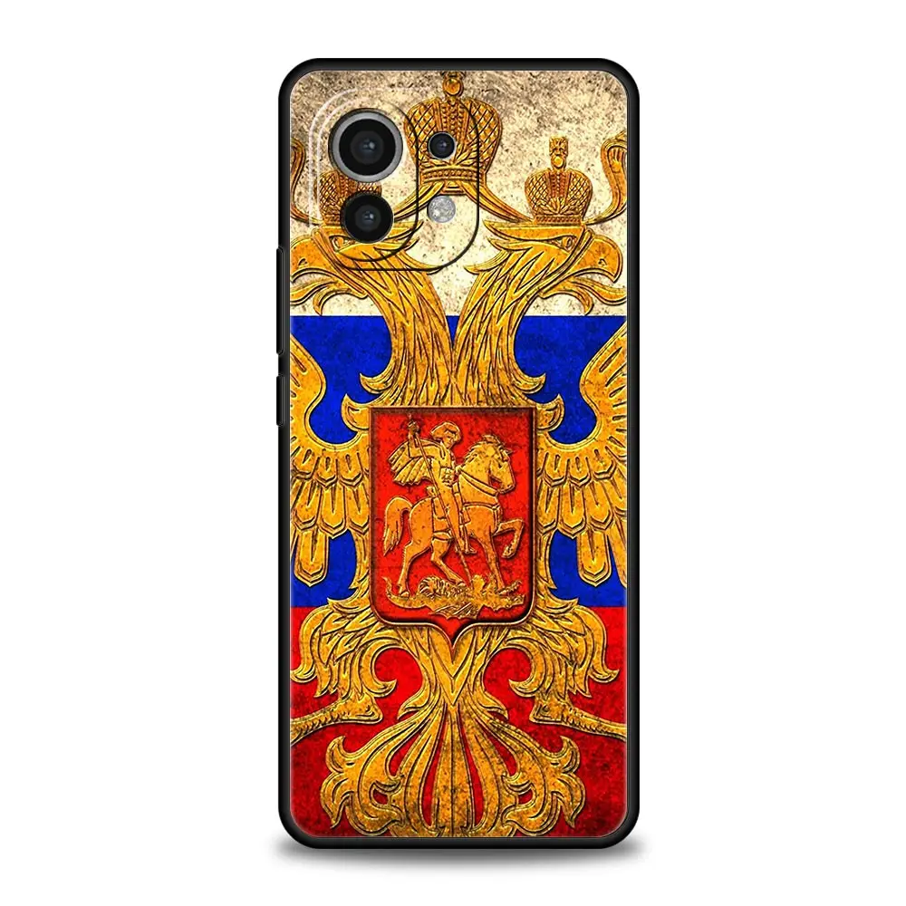 Russia Flag national Bea Phone Case For Xiaomi 14 13T 12T Pro 12 13 11 Ultra Mi Note 10 Lite 10T 5G 11X Pro 11T 11i 9T Cover