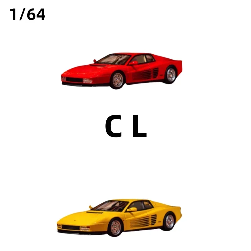 CL 1:64 Testarossa เรซิ่นจําลองรถแบบคงที่,คอลเลกชันเด็กของเล่นตกแต่ง,ของขวัญวันหยุดสําหรับเด็ก