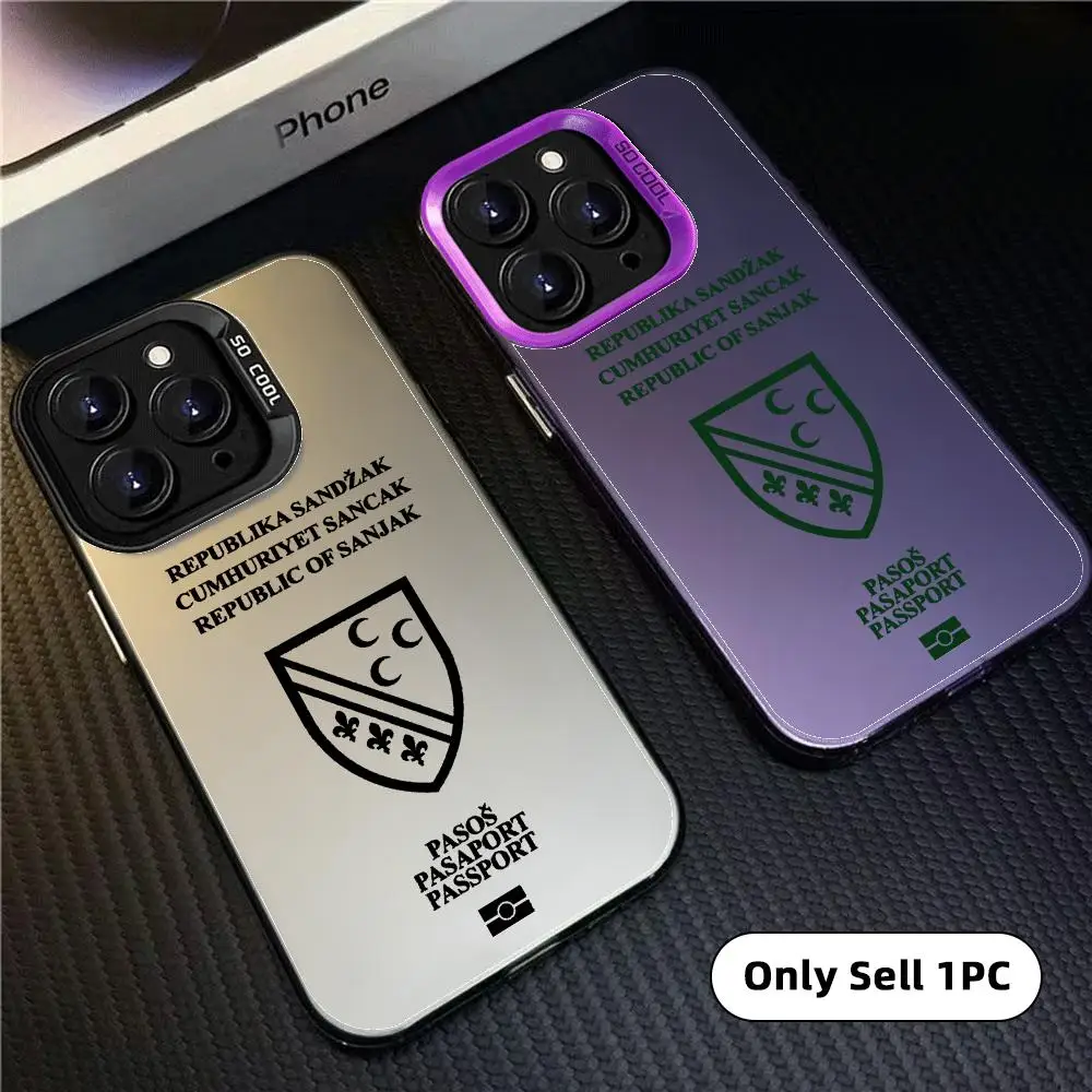 REPUBLICs OF S-SandzakS Passport Phone Case for Samsung Galaxy A37 A57 A17 A07 A16 A35 A55 A25 A15 A56 A54 A36 A34 A24 A26 4G 5G